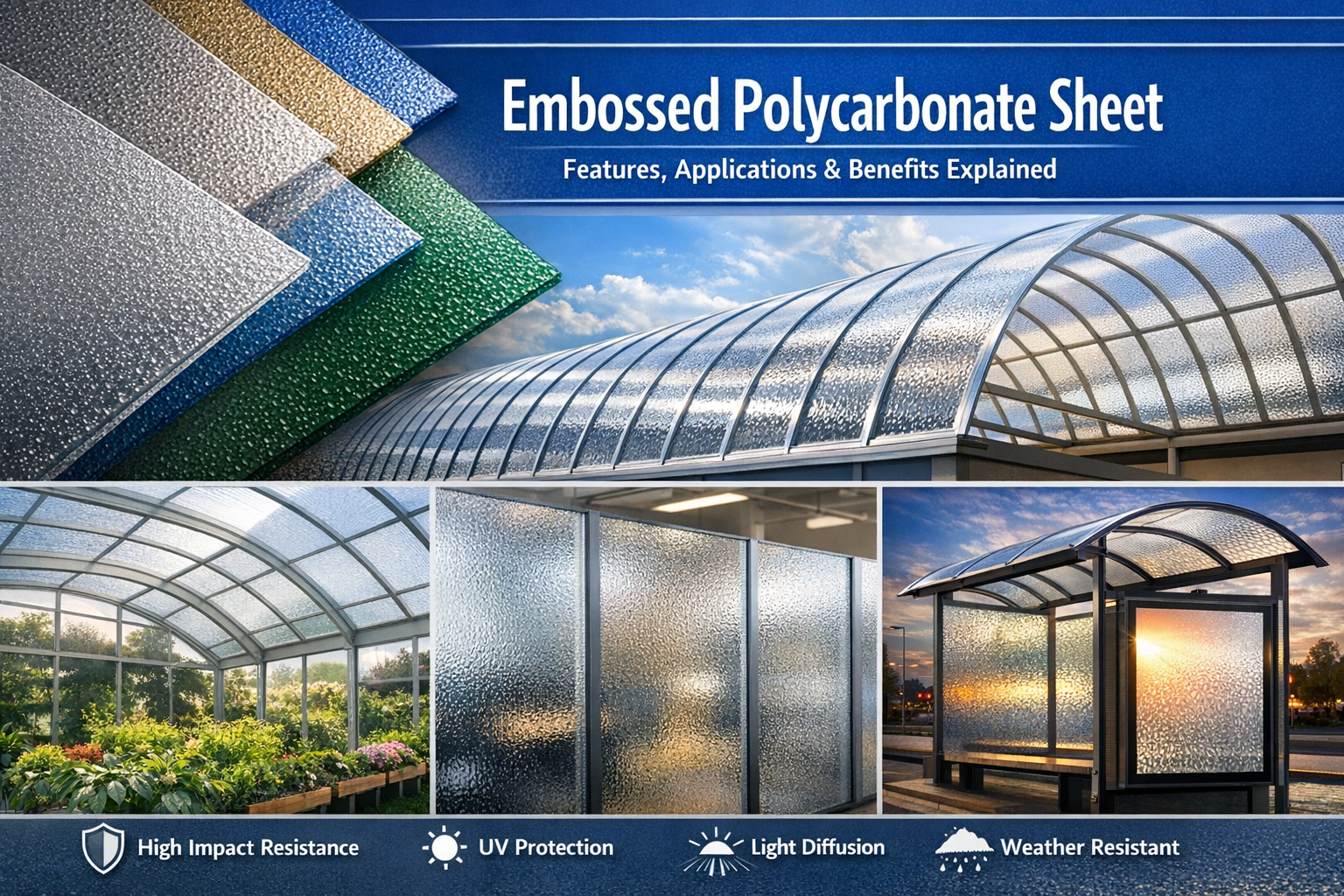 Embossed Polycarbonate Sheet: Features, Benefits & Applications