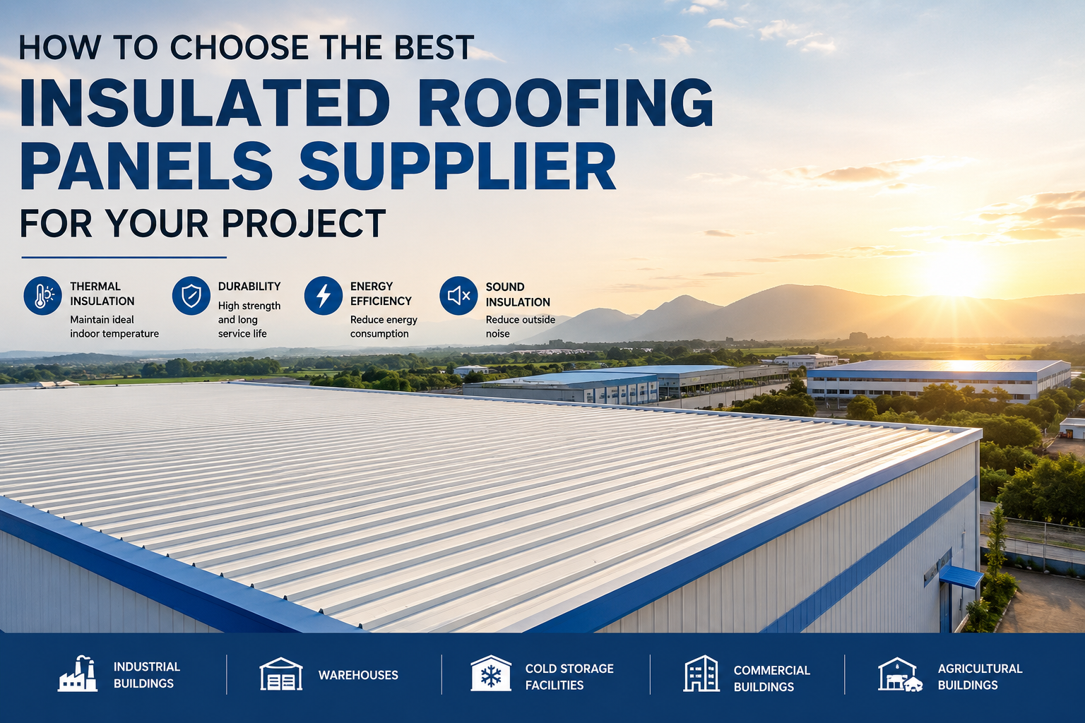 How to Choose the Best Insulated Roofing Panels Supplier for Your Project