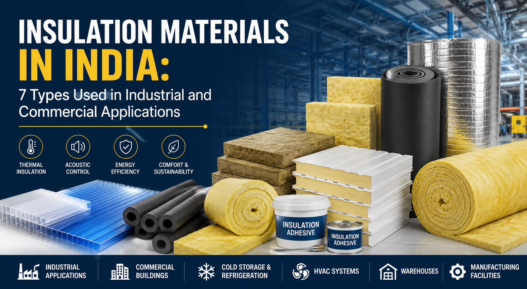 Insulation Materials in India for Industrial and Commercial Applications