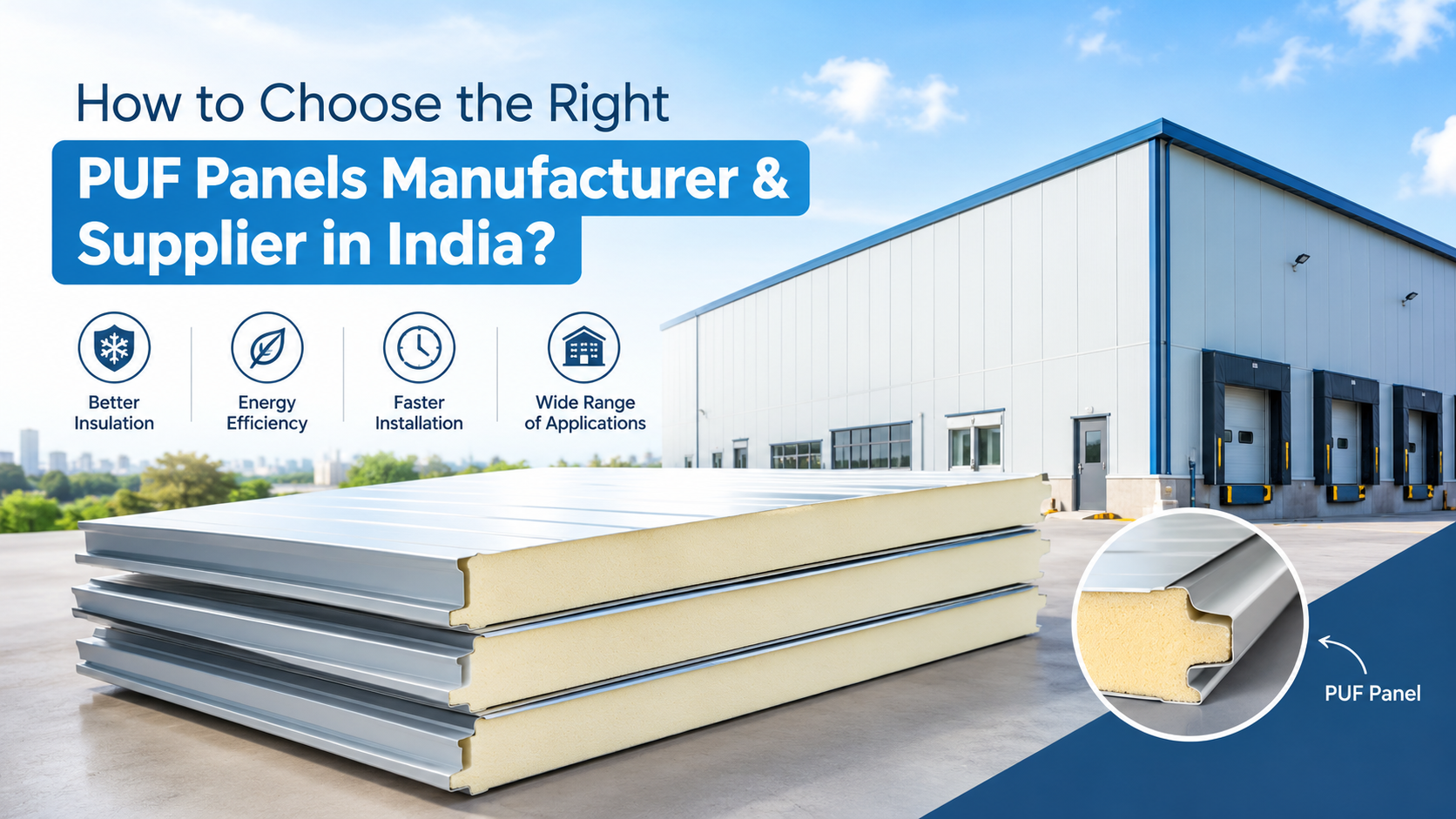 How to Choose the Right PUF Panels Manufacturer & Supplier in India?